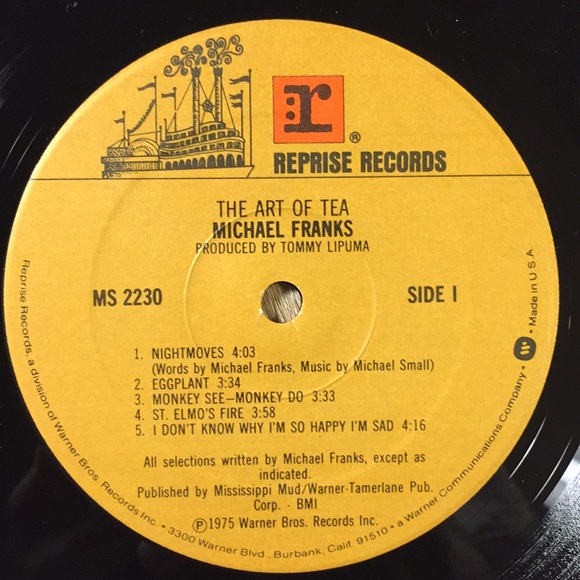 Michael Franks - “The Art Of Tea” Vinyl LP - Picture 4 of 5